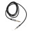 4Pièces Câble Casque Nylon 3.5mm 6.35mm Noir 2