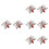 4Paires Boutons Manchette Décor Style 6