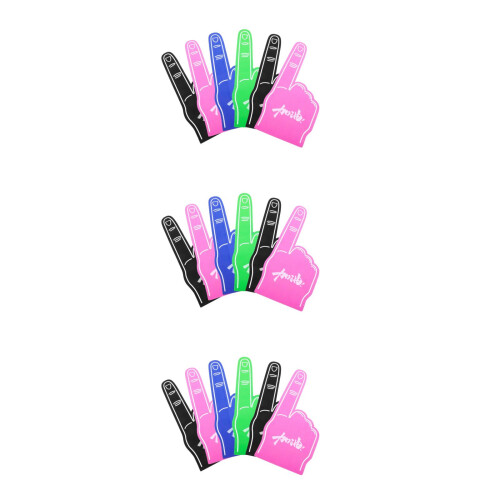 18Pièces Doigts Mousse Eva Multicolores Pour Encouragements 2