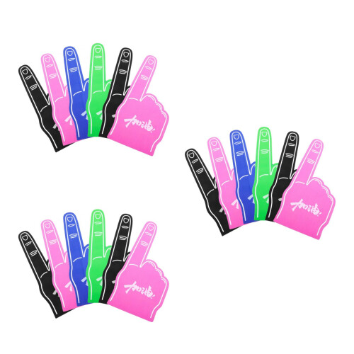 18Pièces Doigts Mousse Eva Multicolores Pour Encouragements 1