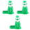 3Sets Plastic Green Hamster Water Feeder Kit for Small Pets 3