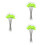 3Ensembles Accessoires De Flottants Vert Fluorescents 6