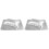 2Ensembles Repose-Bras Ongles Argent PU Confort Pour Usage 2
