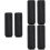 3Ensembles -Pieds Compact Aluminium Noir Antidérapant 8