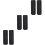 3Ensembles -Pieds Compact Aluminium Noir Antidérapant 7