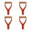 4Pièces Manche Pelle Rouge Bois Durable Y- Multifonction 11