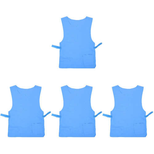 4Pièces Veste De Refroidissement Bleu Durable Été Unisexe 1