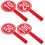 20Pièces Paddles Portable Tableau Effaçable Pour Jeux 2