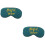 2Pièces Masque De Vert Doux Ajustable Pour Voyageurs Zen 7