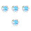 4Pièces Artificiels Transparente Décor Salon 3