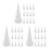 60Pièces Colle Blanches Pour Remplacement Usage DIY 8