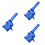 3Pièces Positionneur De Perçage Bleu ABS Pour Bois Menuisier 6