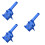 3Pièces Positionneur De Perçage Bleu ABS Pour Bois Menuisier 7