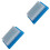 2Pièces Brosse Plastique Bleu Ciel Multi-Usage Portable Poils Solides 3
