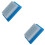 2Pièces Brosse Plastique Bleu Ciel Multi-Usage Portable Poils Solides 6