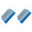 2Pièces Brosse Plastique Bleu Ciel Multi-Usage Portable Poils Solides 2