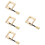 4Pièces Accessoires Dorés Violon Pinces Réparatrices Outil De Luthier 7