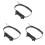 3Pièces -Épée PU Cuir Noir Pour Cosplay Et 4