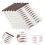 24Pièces Transferts Sourcils Marron Résistants Poils 9