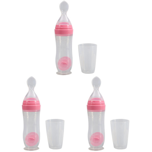 3Pièces Silicone Rose Pour Alimenter Bébé Effort 1