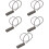 5Pièces Cadenas Câble Gris Zinc Verrouillage Robuste Multidôme 8