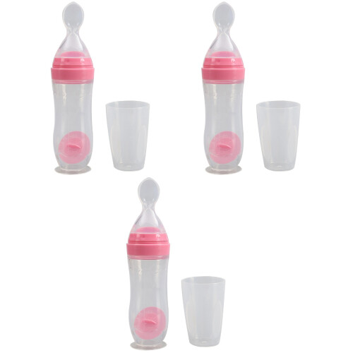 3Pièces Silicone Rose Pour Alimenter Bébé Effort 2