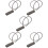 5Pièces Cadenas Câble Gris Zinc Verrouillage Robuste Multidôme 9