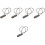 5Pièces Cadenas Câble Gris Zinc Verrouillage Robuste Multidôme 6