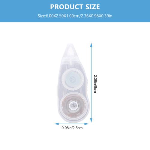 6Pièces Correcteurs Plastique Pour Utilisation Scolaire 1