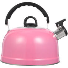2Pcs Convenient Pink Heating Kettle with Large Spout for Camping Use