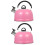 2Pcs Convenient Pink Heating Kettle with Large Spout for Camping Use 7