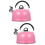 2Pcs Convenient Pink Heating Kettle with Large Spout for Camping Use 9