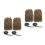 4St Polyester Viking Boot Covers Furry Leg Wraps Cosplay 9