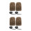 4St Polyester Viking Boot Covers Furry Leg Wraps Cosplay 4