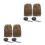 4St Polyester Viking Boot Covers Furry Leg Wraps Cosplay 6