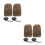 4St Polyester Viking Boot Covers Furry Leg Wraps Cosplay 8