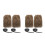 4St Polyester Viking Boot Covers Furry Leg Wraps Cosplay 5