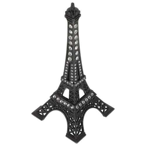 3St Zwarte Metalen Eiffel Tower Model Desktop Decoratie 2