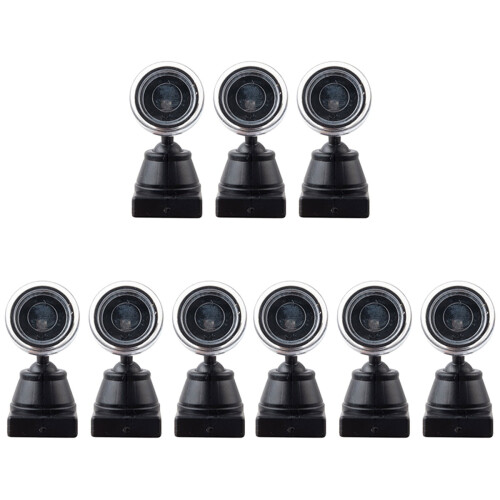 9Pièces Mini Projecteur Noir Signal Décor Table Sable Compact 1