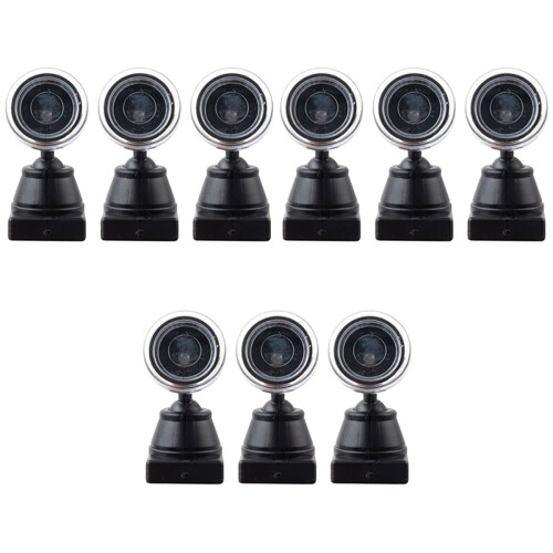 9Pièces Mini Projecteur Noir Signal Décor Table Sable Compact 2