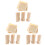 144Pièces Ensemble Bois Durable Beige Pour Camping 2