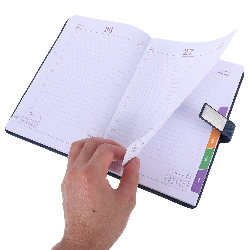 Photos - Other Office Equipment 3Pcs A5 Pocket Planner Notebook  Time Management Journal 2026