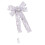 2Pcs Silver Lightweight Christmas Hanging Bow for Tree and Door Decor 1