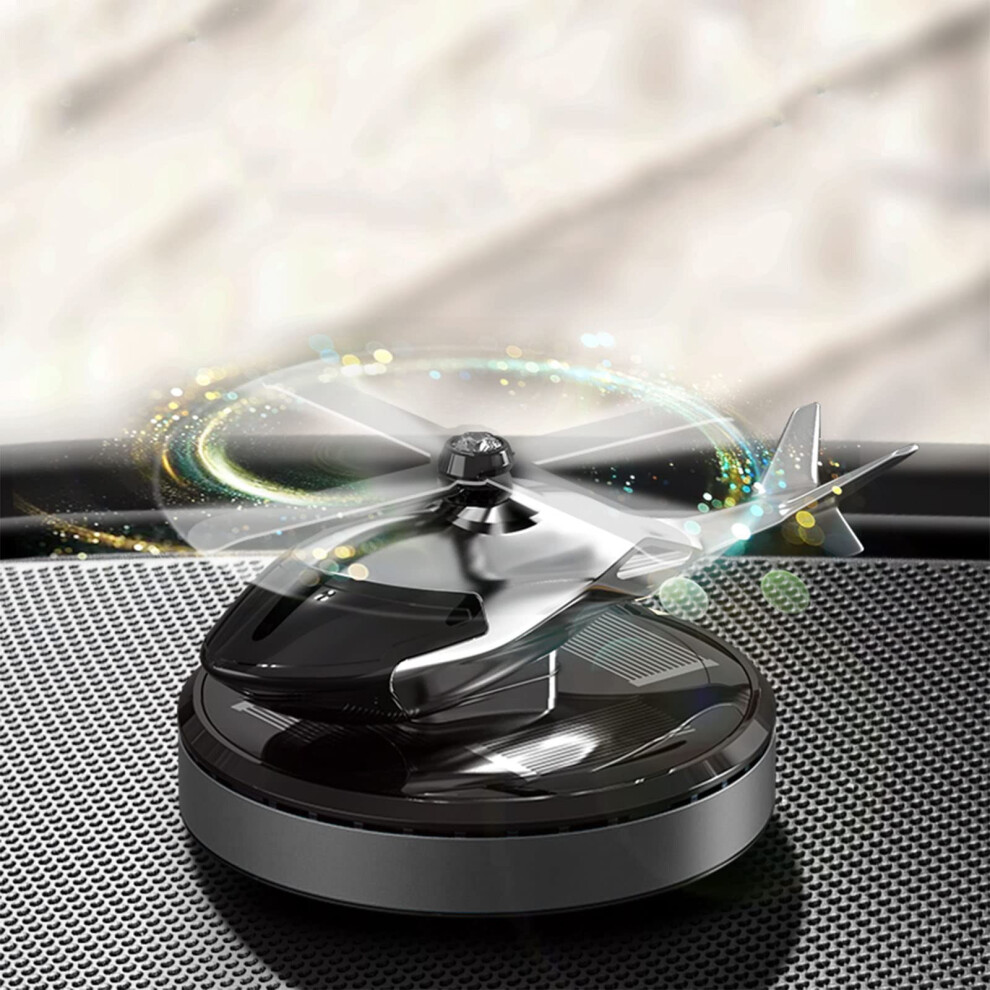 Solar Powered Car Air Freshener With Rotating Helicopter Design For Long Lasting Aroma And Odor Removal 9070919793820