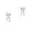 2Pcs Silver Lightweight Christmas Hanging Bow for Tree and Door Decor 5