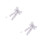 2Pcs Silver Lightweight Christmas Hanging Bow for Tree and Door Decor 4