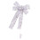 2Pcs Silver Lightweight Christmas Hanging Bow for Tree and Door Decor 2