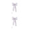 2Pcs Silver Lightweight Christmas Hanging Bow for Tree and Door Decor 10