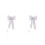 2Pcs Silver Lightweight Christmas Hanging Bow for Tree and Door Decor 7