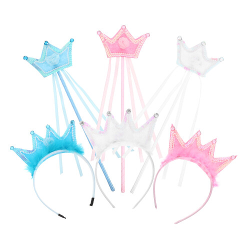 12Sets Tiara Mit Feenstab Für Kostümparty